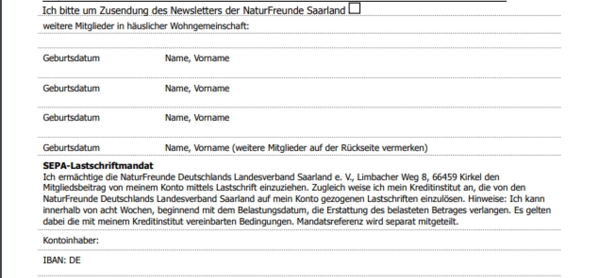 Mitglied werden bei den NaturFreunden Saarland werden 